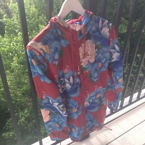 Adidas floral windbreaker! *Rare Find*